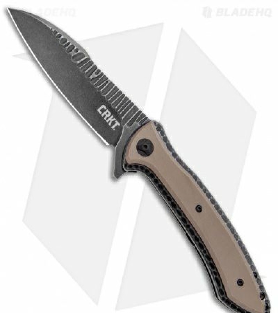 Pocket Knives *  | Lower Prices Crkt Apoc Liner Lock Knife Green G-10 (4 Black) 5380