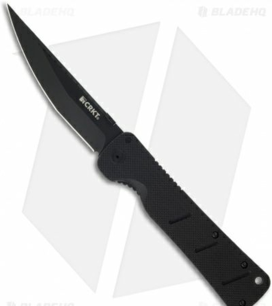 Pocket Knives *  | Quick Delivery Crkt Otanashi Noh Ken Frame Lock Knife Black G-10 (4.5 Black) 2906